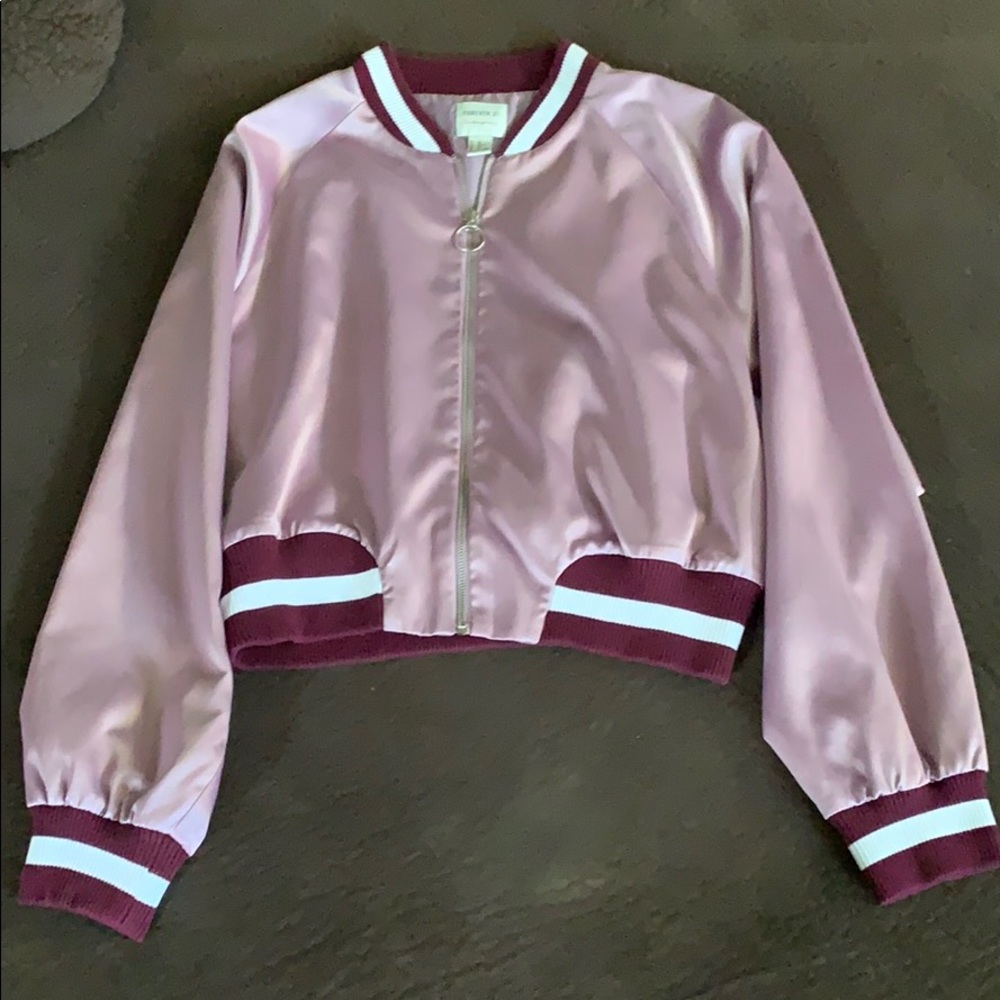 Forever 21 Crop bomber jacket